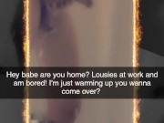 I caught my BF Snap cheating with hot neighbor (juicy Lousie) 2/16