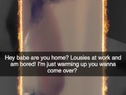 I caught my BF Snap cheating with hot neighbor (juicy Lousie) 3/16