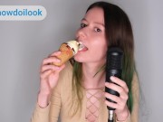 Wet mouths sounds 💦👅 Imagine your dick instead of my ice cream 🍦 ASMR 13/16