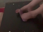 Bestie’s cock and balls will surely turn black and blue later. The price of firing his loads.