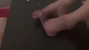 Bestie’s cock and balls will surely turn black and blue later. The price of firing his loads.