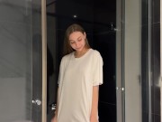 Transparent clothes dry vs wet 3/16