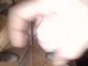 Enorme pisciata con mega sega ed enorme sborrata con i calzini della  8/16