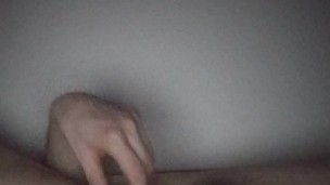 Masturbating in bed alone and Cumming on myself