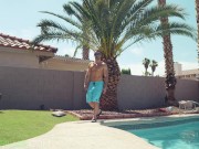 Sarah Jessie & Fit Kitty Seduce The Pool Guy 7/16