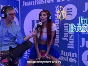 Jessica Sodi fulfills fantasy and cums with her big tits in the sex machine Juan Bustos podcast 10/16