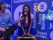 Jessica Sodi fulfills fantasy and cums with her big tits in the sex machine Juan Bustos podcast 12/16