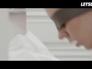 Russian Chick Mary Kalisy Sucks & Rides Her Boyfriend's Big Cock While Blindfolded - LETSDOEIT 8/16