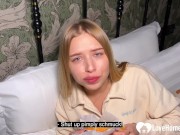 I fuck a hot Russian babe in POV while she enjoys her hamburger. 3/16