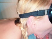 she sucks on my cock and i fill her mouth with piss 4/16