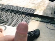 Outside In My Back Yard Until I Can Taste My Own Cum 14/16