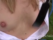 Naughty Tinkerbell extreme booby enlargement diet of Masters stinky wee and creamy cum 1/16