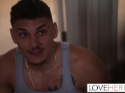 Victor starts worshiping Vanessa's sexy feet. He takes off her heels for her and starts shrimping her toes, which are decora 8/16