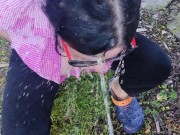 Piss Soaking For Stunning Brunette 5/16