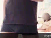 セクシーパンティーセミヌード＆豹柄キャミワンピでの撮影シーン - Screenshot 9 of 16 - 素人