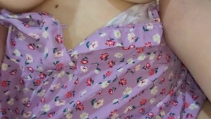 Big Natural Bouncing Boobs of My Slut Stepsister making My Cock so Hard being Inside Her Wet Pussy