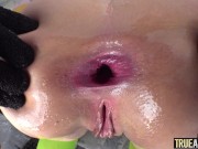 TRUE ANAL Big booty cutie Gia Paige has her ass filled up with a gooey load 12/16