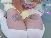 Shrooms Q Stops Her Tennis Lessons To Fuck A Massive Dick 7/16