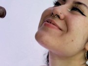 The slut asked me to cum in her mouth to swallow it all. 16/16