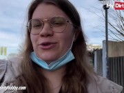 My Dirty Hobby - German amateur gets an orgasm in public 2/16