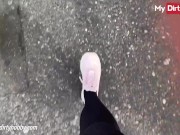 My Dirty Hobby - German amateur gets an orgasm in public 3/16