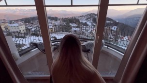 Scopata fantastica con vista sulle Dolomiti