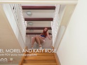 Lesbea Sexy European babes eating pussy romantic fingering orgasms in lingerie and high heels 1/16