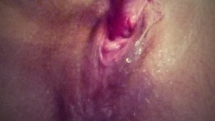 Close up Pussy cum