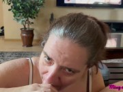 POV Uncut Dick Sucking By Married Couple Missy and George 16/16