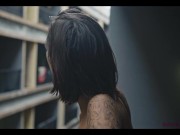 Sanktor - INKED GIRL WITH NATURAL TITS TEASING 14/16