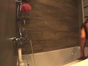 Секс измена в ванной комнате с другом мужа.Реальная измена