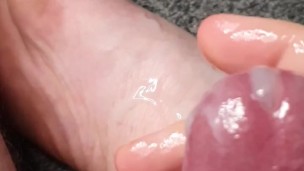 Solo male cum on foot fetish