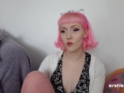 Ersties - Cutie Evie Watches Herself Masturbate in the Mirror 12/16