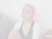 Ersties - Cutie Evie Watches Herself Masturbate in the Mirror 3/16