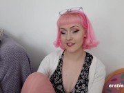 Ersties - Cutie Evie Watches Herself Masturbate in the Mirror 9/16