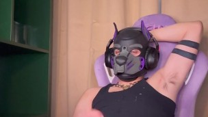 Verbal Pup Blows Huge Load For Bro