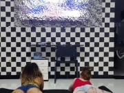 OLD CLOTHES EXPLODE DURING SEX SESSION WITH ANAL PLUGS IN THE ASS 3/16