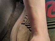 Pedal pumping  and stomping Twinkies barefooted 5/16