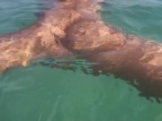 Monika Fox In Pink Bikini Swims, Masturbates And Squirts In Sea In Public 5/16