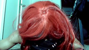 Femboy Sucking a Dildo