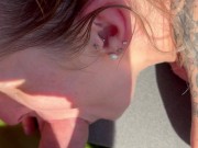 he comes to spread his sperm sunscreen on my face 4/16