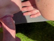 he comes to spread his sperm sunscreen on my face 5/16