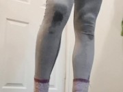 Baby Girl can't hold her pee ❤️ (floods pants and floor) 2/16