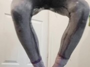 Baby Girl can't hold her pee ❤️ (floods pants and floor) 4/16