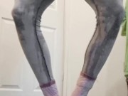 Baby Girl can't hold her pee ❤️ (floods pants and floor) 8/16