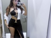 Cum in fitting room of the shopping center 1/16