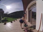 FuckPassVR - Paola Hard, dressed skimpily, eager to suck and fuck your cock in this Spanish VR adventure 3/16