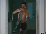 Handmaiden lays down to rest houseguest walks wakes her up to have sex 1/16