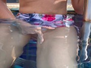 Masturbation in Public swimming pool 6/16