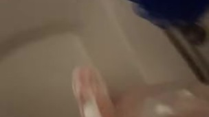CAUGHT!! Jerking off in shower